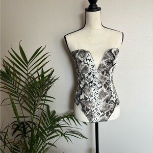 strapless bodysuit medium